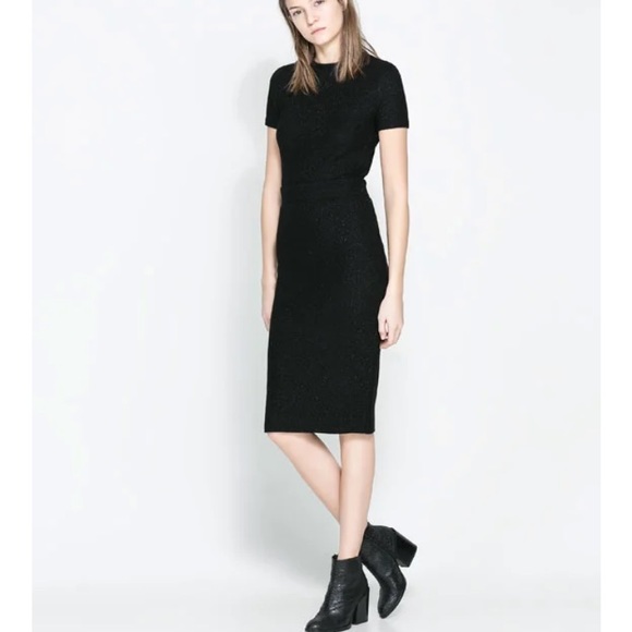 Zara bodycon open back shimmet dress - Picture 2 of 2